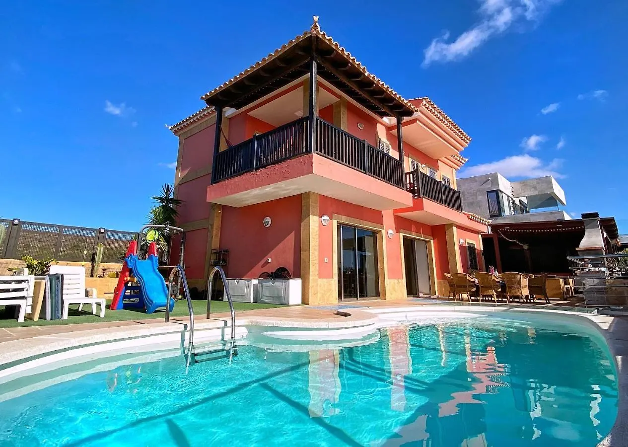 Luxury 5 Star Villa Violetta With Amazing Sea View, Jacuzzi And Heated Pool San Agustín