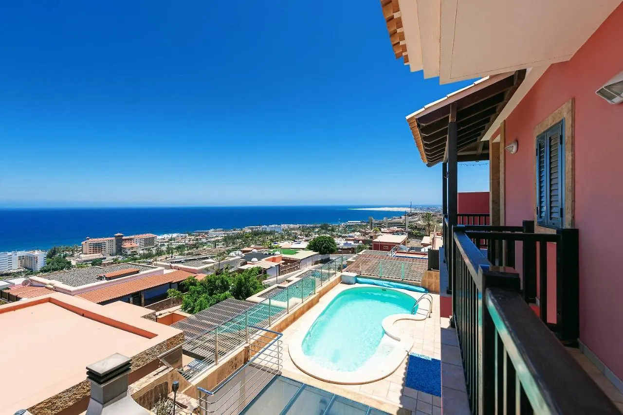 Luxury 5 Star Villa Violetta With Amazing Sea View, Jacuzzi And Heated Pool San Agustín